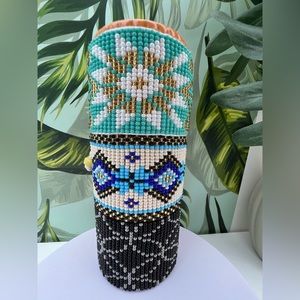 Stylish Seed Bead Beaded Bracelet Cuff - Trendy Hippie Chic Bracelet Cuff